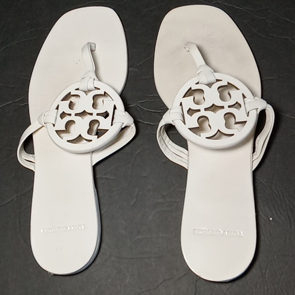 Tory Burch Square Toe Miller Sandals Size 6.5 - Picture 7 of 7